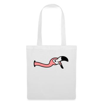 trou mur rire bouche sur nourriture boisson s'incliner - Sac en tissu - blanc - Devant