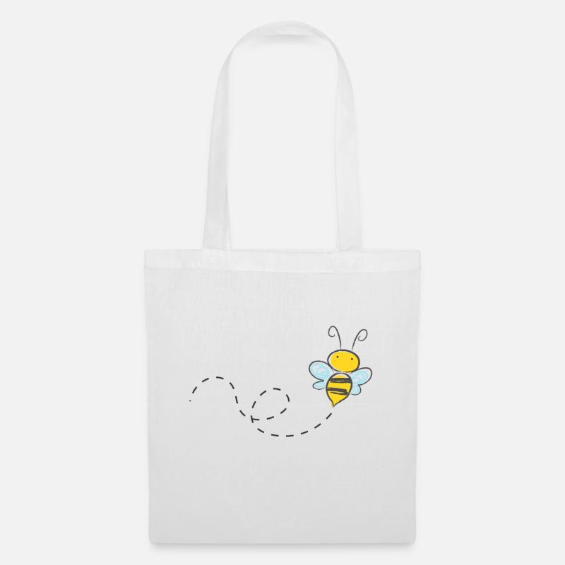 bee - Tote Bag - white