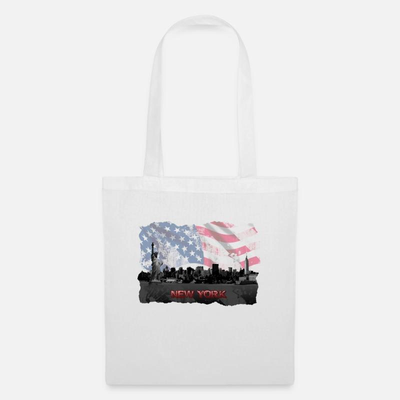 New-York - Sac en tissu - blanc