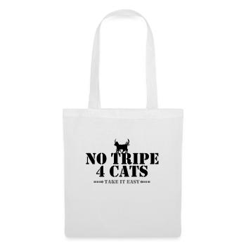 NoTripeForCats6 - Stoffbeutel - Weiß - Vorne