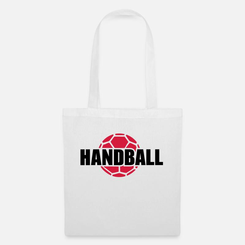 Handball - Stoffbeutel - Weiß