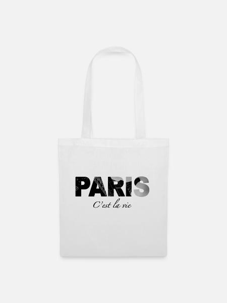 Paris - C'est la vie - Tote Bag - white