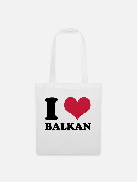 I Love Balkans - Tote Bag - white