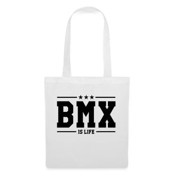 [ BMX is life ] - Stoffbeutel - Weiß - Vorne