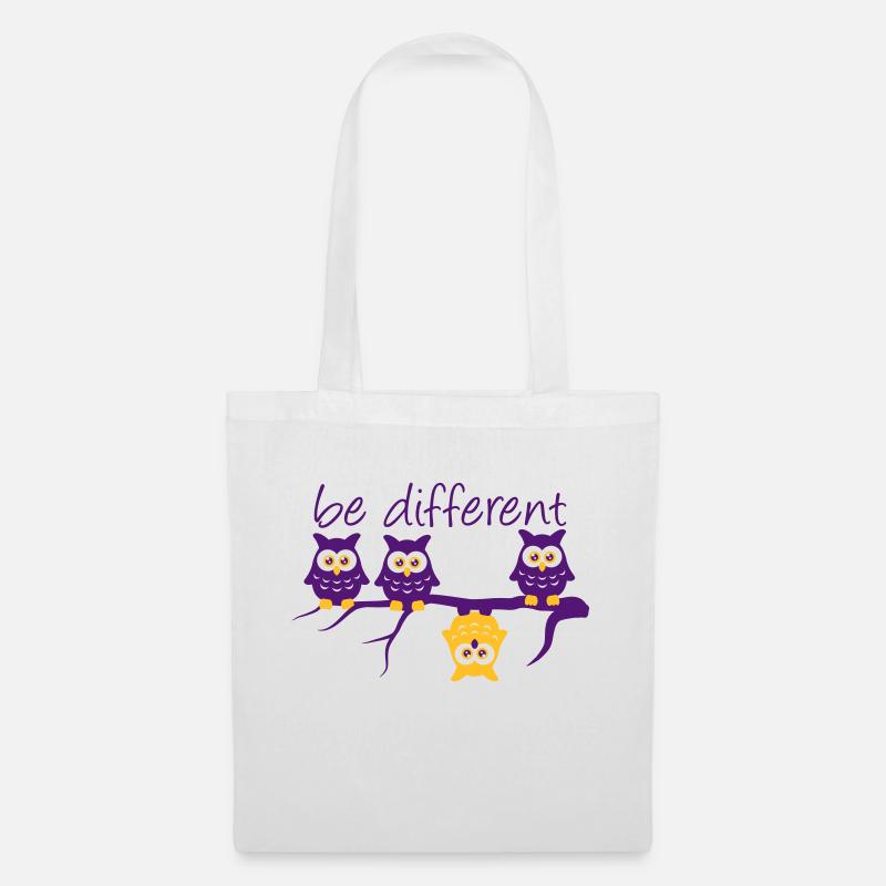 Abdulazeez be different 4 owls differ - Tote Bag - white