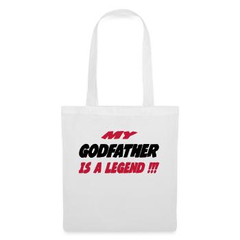 My godfather is a legend !!! 111 - Tote Bag - white - Front