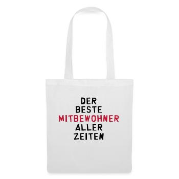 Mitbewohner Mitbewohnerin Freund Freundschaft Nähe - Stoffbeutel - Weiß - Vorne