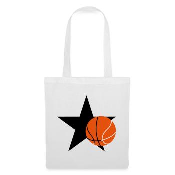 Basketball - Basket Ball - Game - Sport - Player - Sac en tissu - blanc - Devant