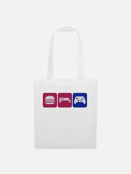 gaming - Stoffbeutel - Weiß