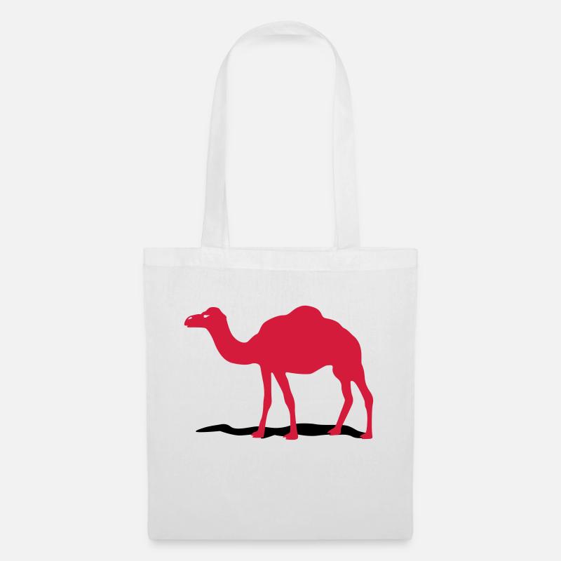 camel - Tote Bag - white
