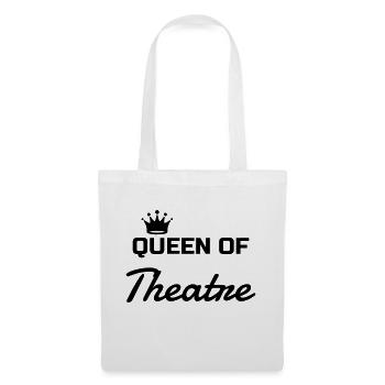 Theater / Theatre / Theaterleute / Schauspieler - Stoffbeutel - Weiß - Vorne