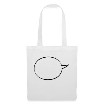speech bubble - Tote Bag - white - Front
