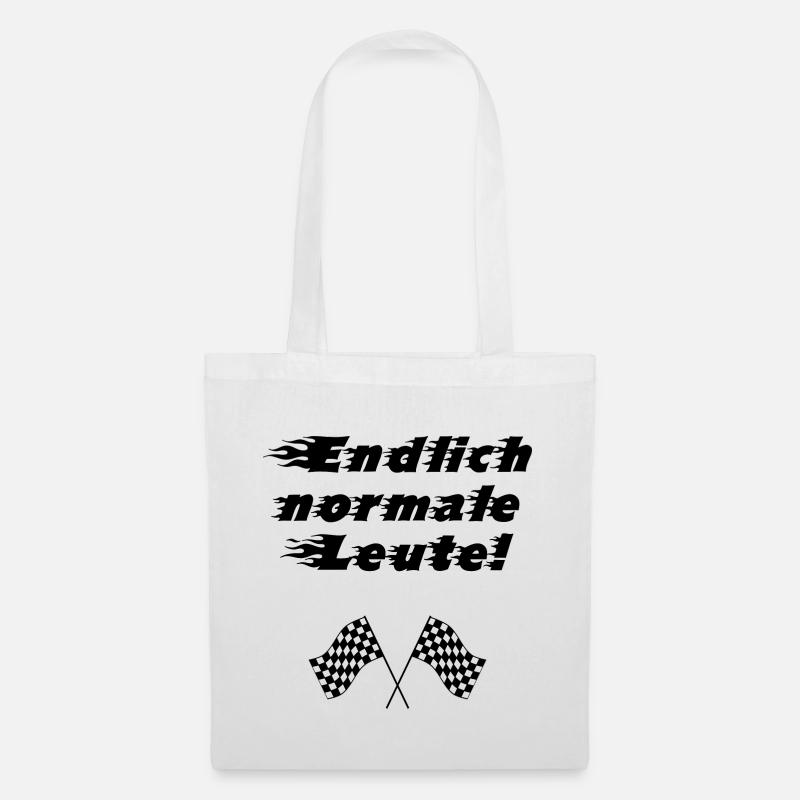 Endlich normale Leute - Rallye - Stoffbeutel - Weiß