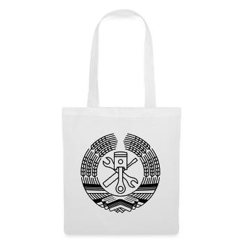DDR Tuning Coat of Arms 1c (+ Your Text) - Tote Bag - white - Front