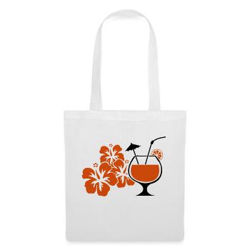 hawaii_blumen_cocktail - Sac en tissu - blanc - Devant
