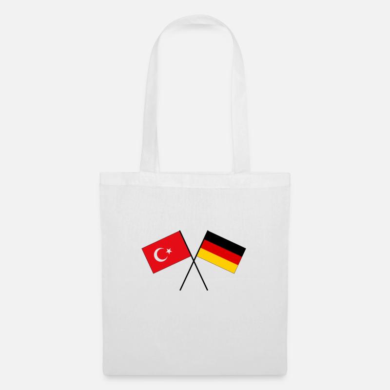 Turkey Germany Turkish german Flag Flag - Tote Bag - white