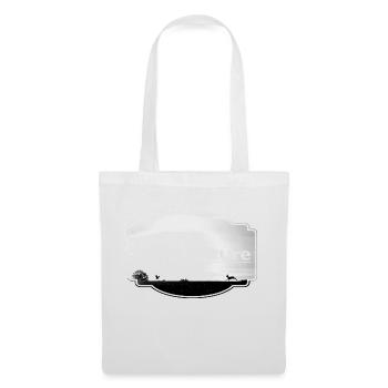Love Nature noir et blanc - Sac en tissu - blanc - Devant