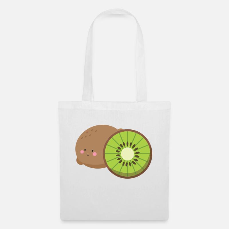 kiwi - Stoffbeutel - Weiß