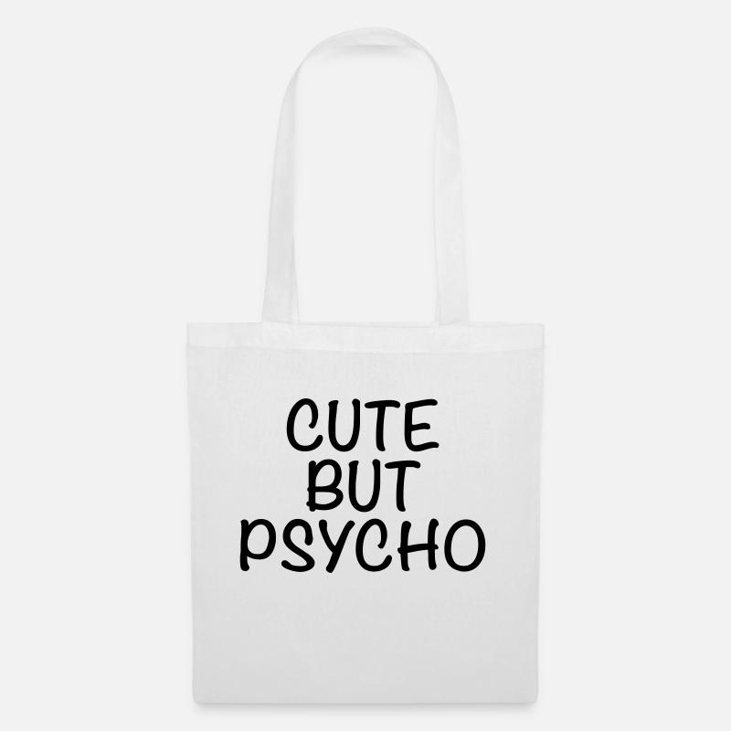 Cute But Psycho - Tote Bag - white