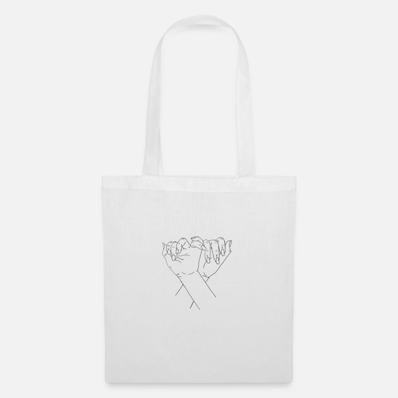 Friendship hands - Tote Bag - white