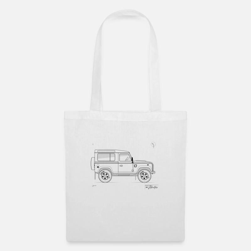 Offroad Auto Design Landy - Stoffbeutel - Weiß