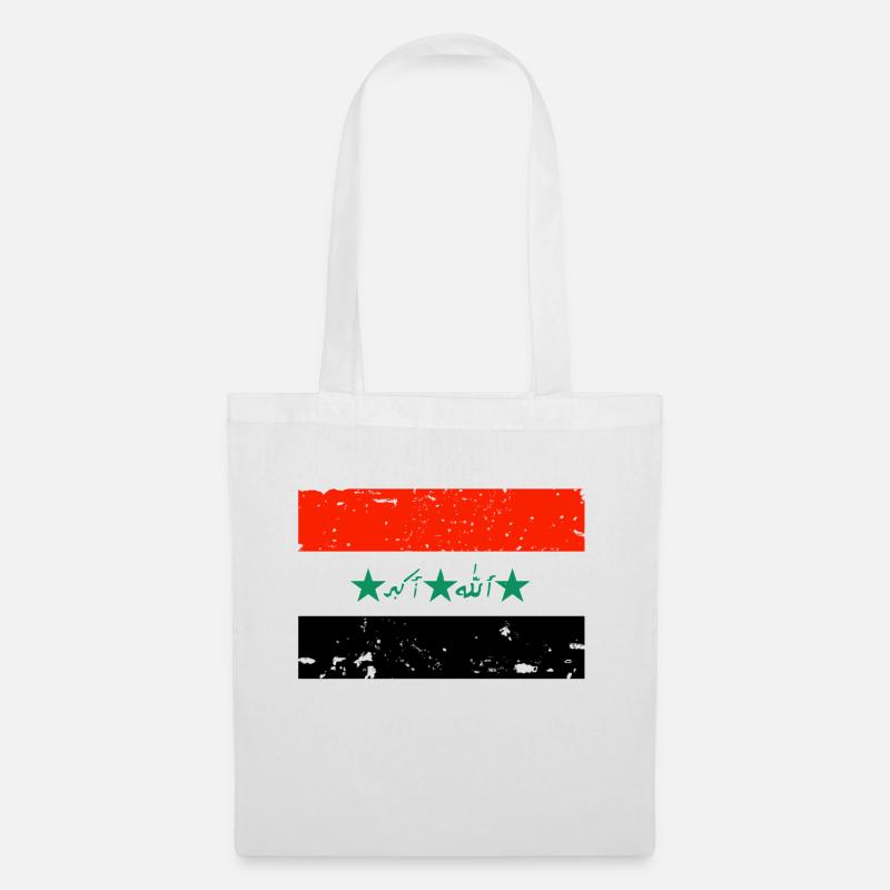 Drapeau Irak - Sac en tissu - blanc