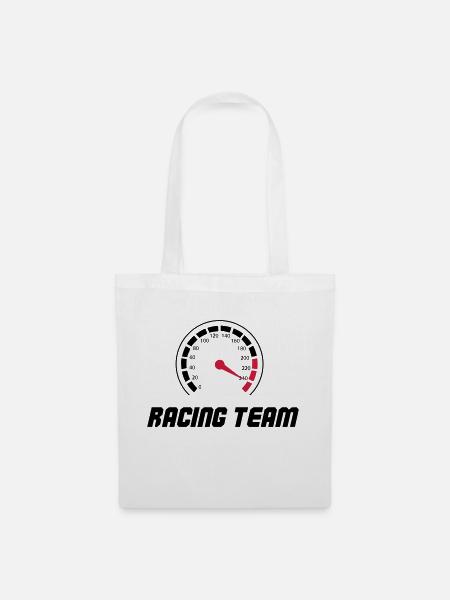 tacho racing team - Stoffbeutel - Weiß