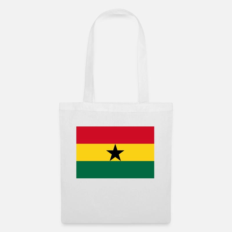 Ghana flag - Stoffbeutel - Weiß