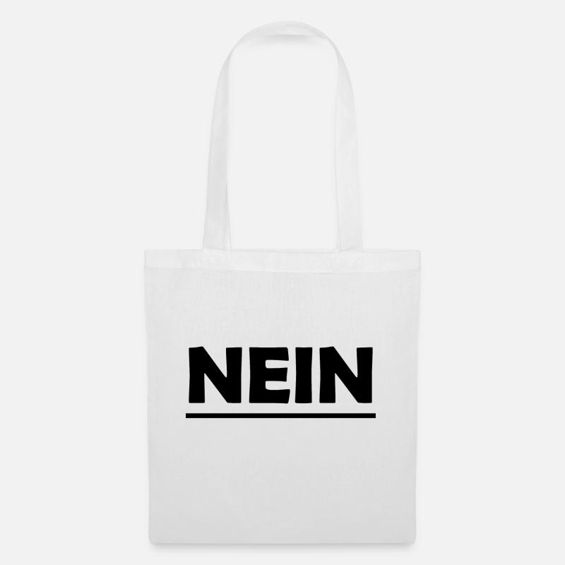 NEIN - Stoffbeutel - Weiß