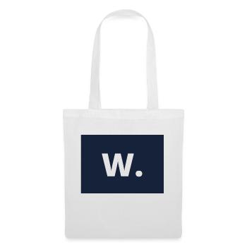 W.. - Sac en tissu - blanc - Devant