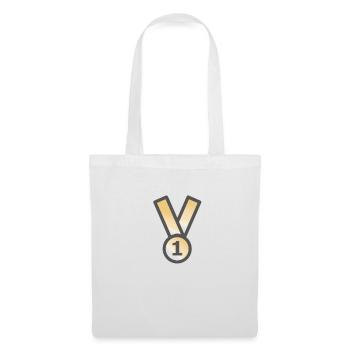 médaille gagnante - Sac en tissu - blanc - Devant