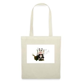 Baby Panda - Stoffbeutel - Natur - Vorne