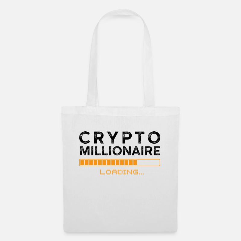Bitcoin Crypto Millionär Laden - Stoffbeutel - Weiß