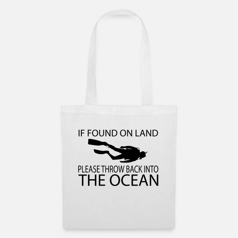 Diving Dive tauchen - Stoffbeutel - Weiß