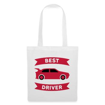 Meilleur pilote de voiture de sport (voiture de sport, bannière) - Sac en tissu - blanc - Devant