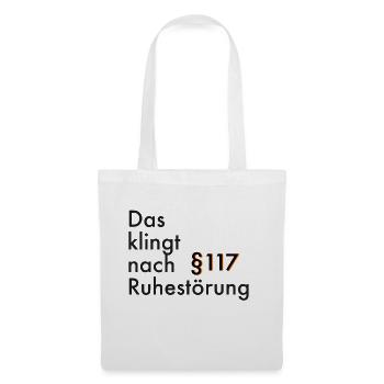 Ruhestörung - Stoffbeutel - Weiß - Vorne