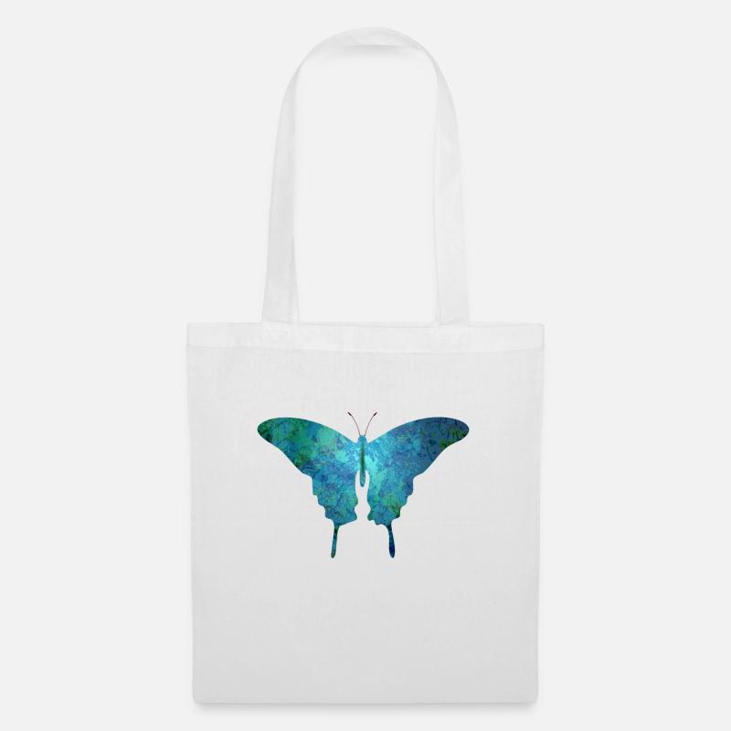 papillon - Sac en tissu - blanc