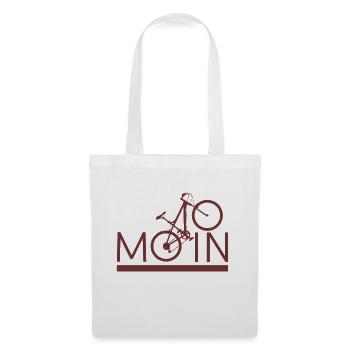 MOIN Fahrrad Mountainbike Radeln Sport - Stoffbeutel - Weiß - Vorne