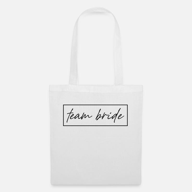Team Bride Shirts - Stoffbeutel - Weiß