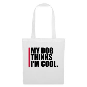 Dog thinks in the cool - Tote Bag - white - Front