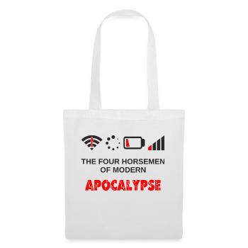 The four Horseman of Modern Apocalypse Nerd - Stoffbeutel - Weiß - Vorne