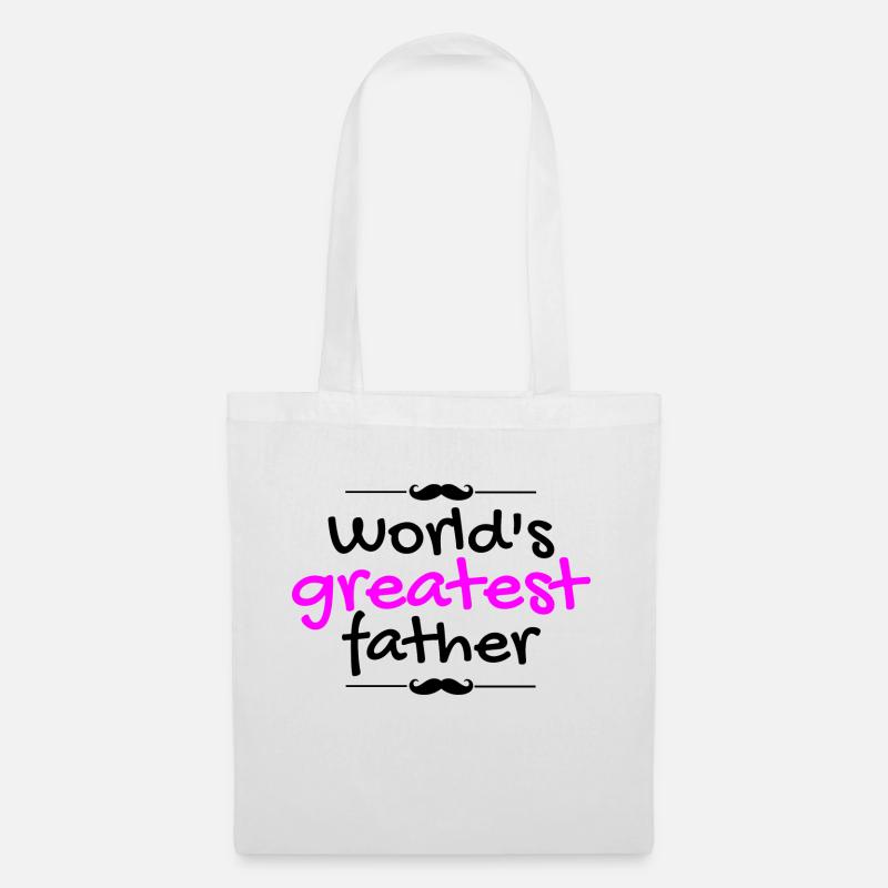 Der größte Vater der Welt!! - Stoffbeutel - Weiß