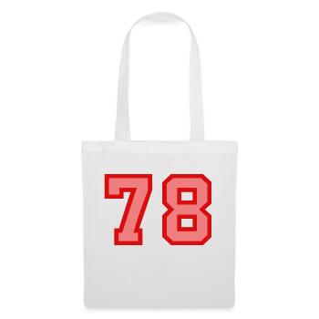Cool Retro Retrostyle Jersey Number Back Number - Tote Bag - white - Front