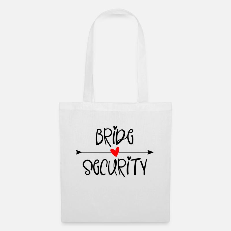 Bride Security - Stoffbeutel - Weiß