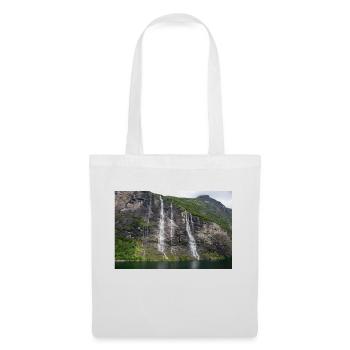 Seven Sisters Waterfall Norway Geiranger - Stoffbeutel - Weiß - Vorne