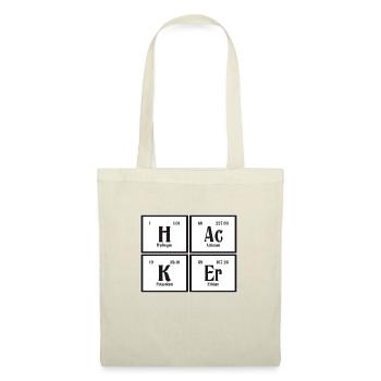 | hacker Tableau périodique des éléments - Sac en tissu - nature - Devant