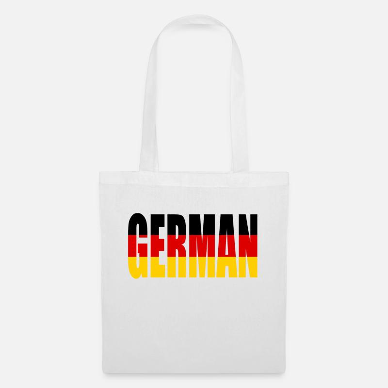 Deutsch - German - Flag - Stoffbeutel - Weiß