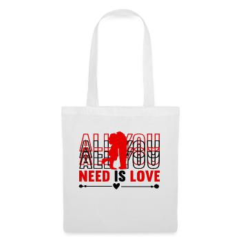 All You Need Is Love - Stoffbeutel - Weiß - Vorne