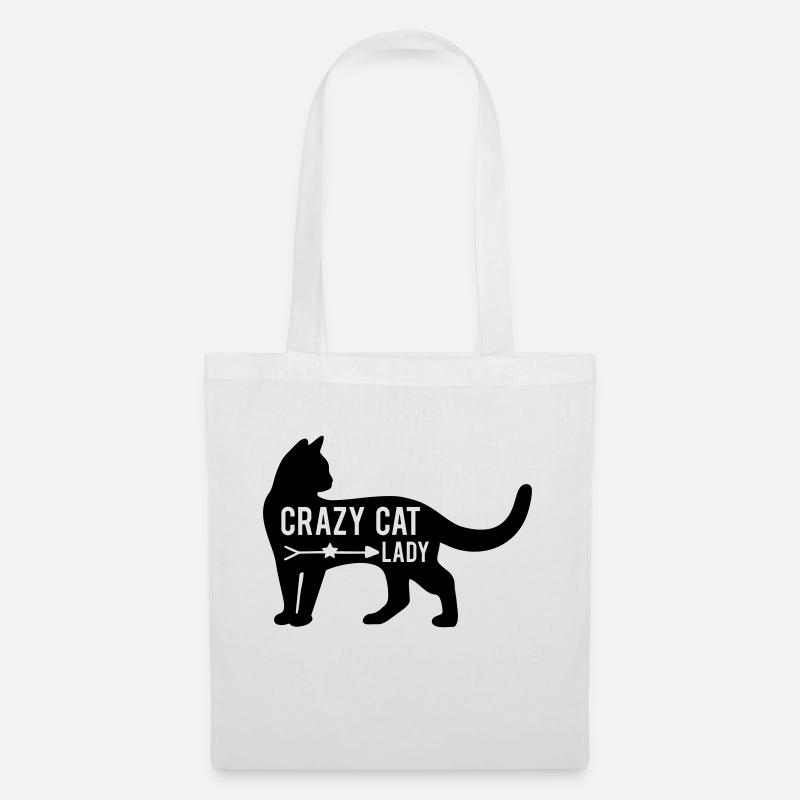 Crazy Cat Lady 01 - Tote Bag - white