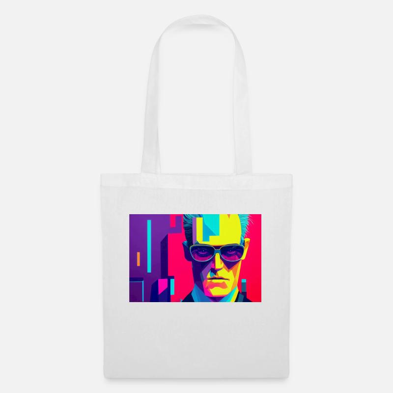 Armitage, Cyberpunkstyle - Stoffbeutel - Weiß